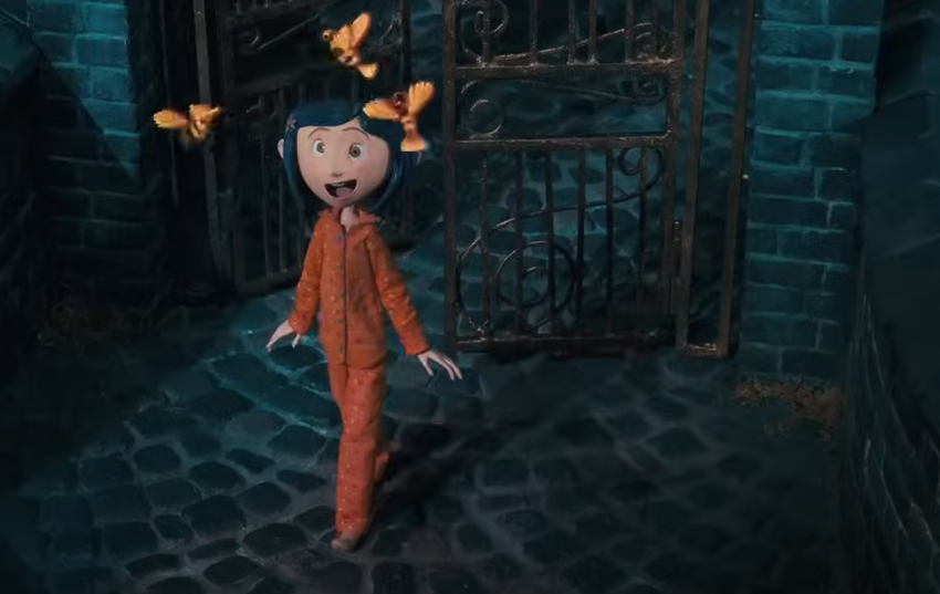 A screenshot of the animated movie Coraline
