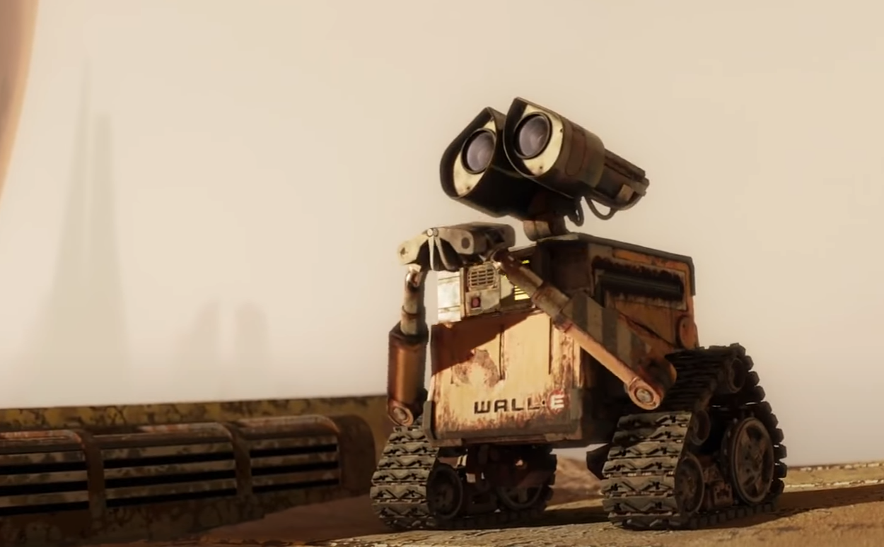 A screenshot of the animated movie Wall-E
