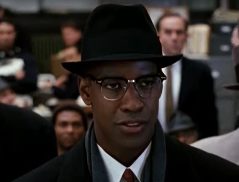 Screenshot from the film Malcolm X (1992)