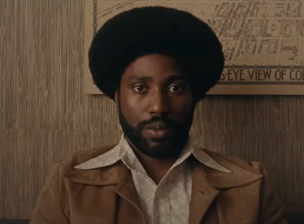 Screenshot from the film BlacKkKlansman (2018)