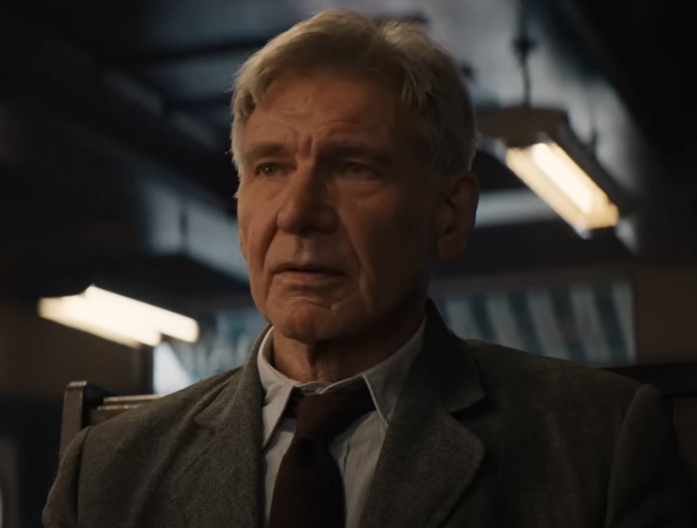 A visually captivating still taken from a pivotal moment in the film Indiana Jones and the Dial of Destiny (2023)