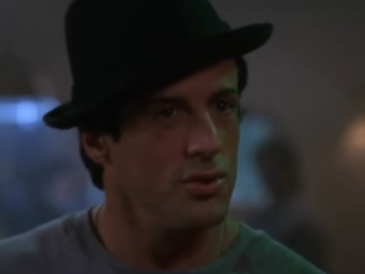 A visually captivating still taken from a pivotal moment in the film Rocky V (1990)