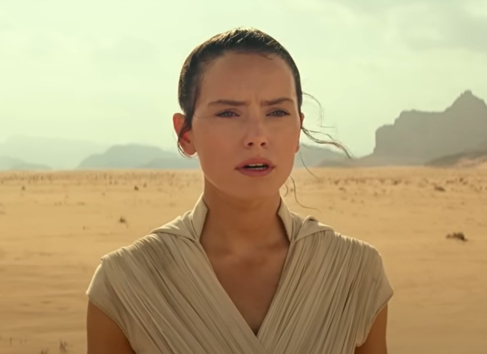 A visually captivating still taken from a pivotal moment in the film Star Wars: The Rise of Skywalker (2019)