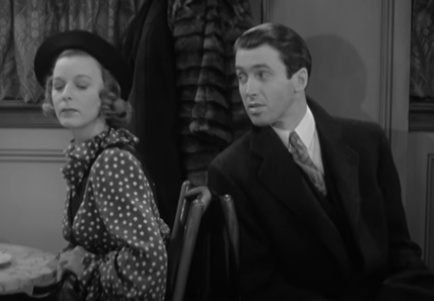 Screenshot of the movie The Shop Around the Corner