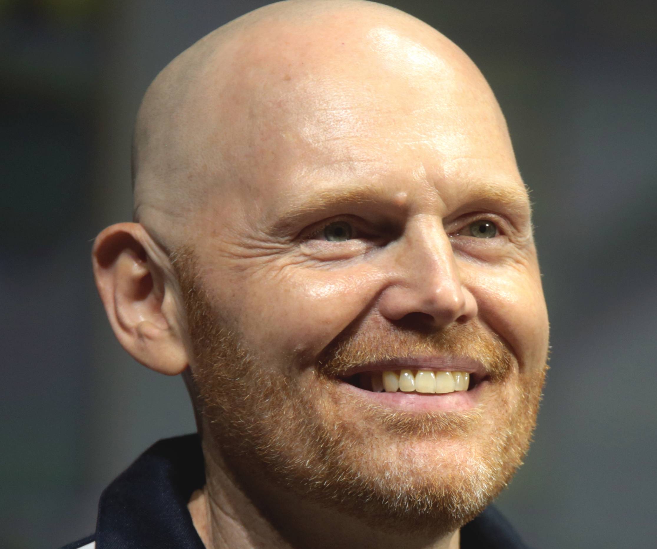 Bill Burr in blue sweatshirt