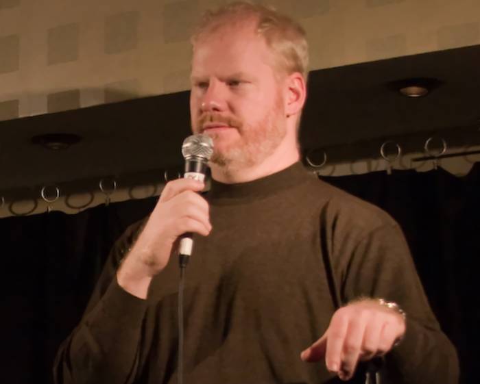 Jim Gaffigan performing in May 2008.