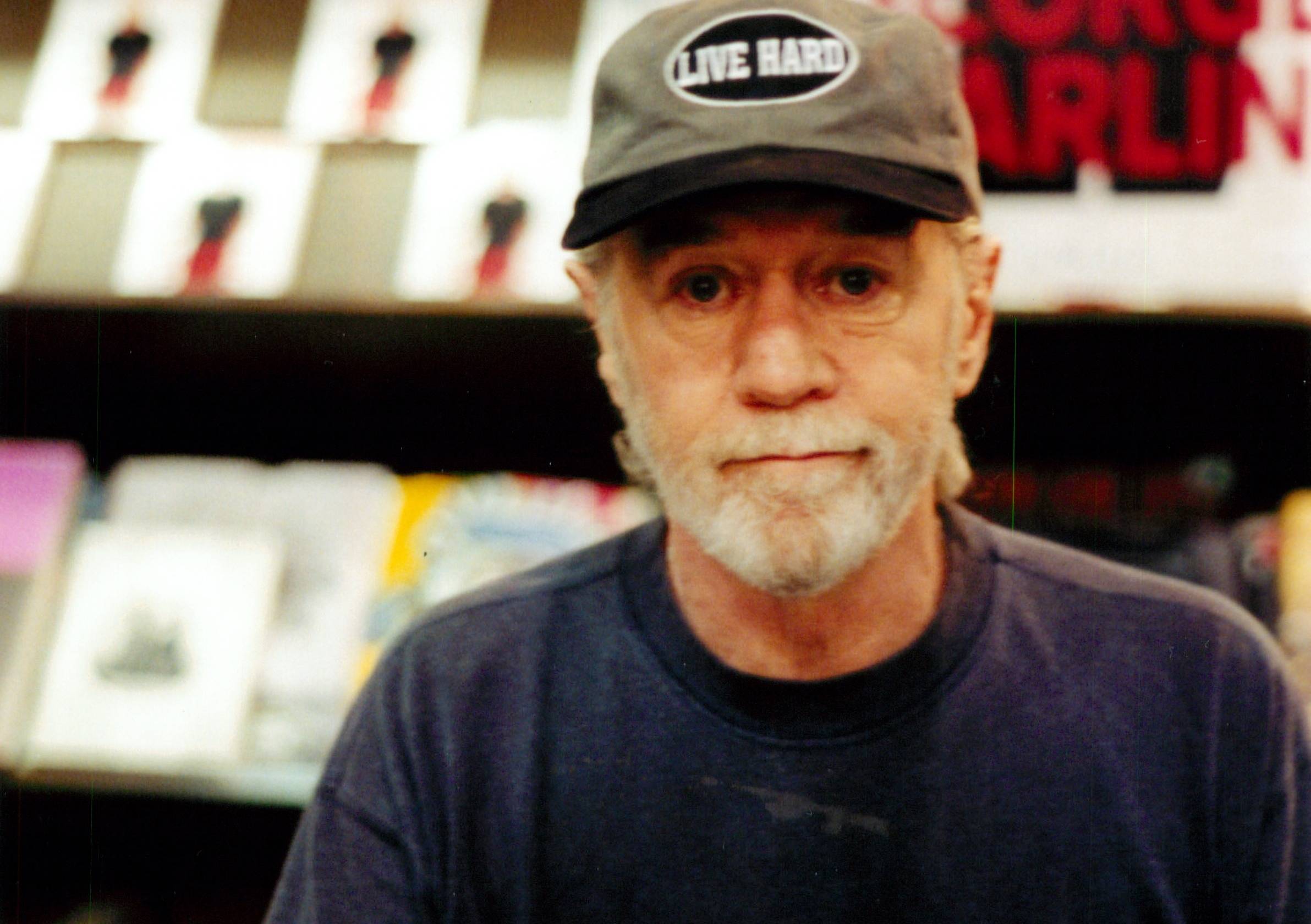George Carlin at a book signing