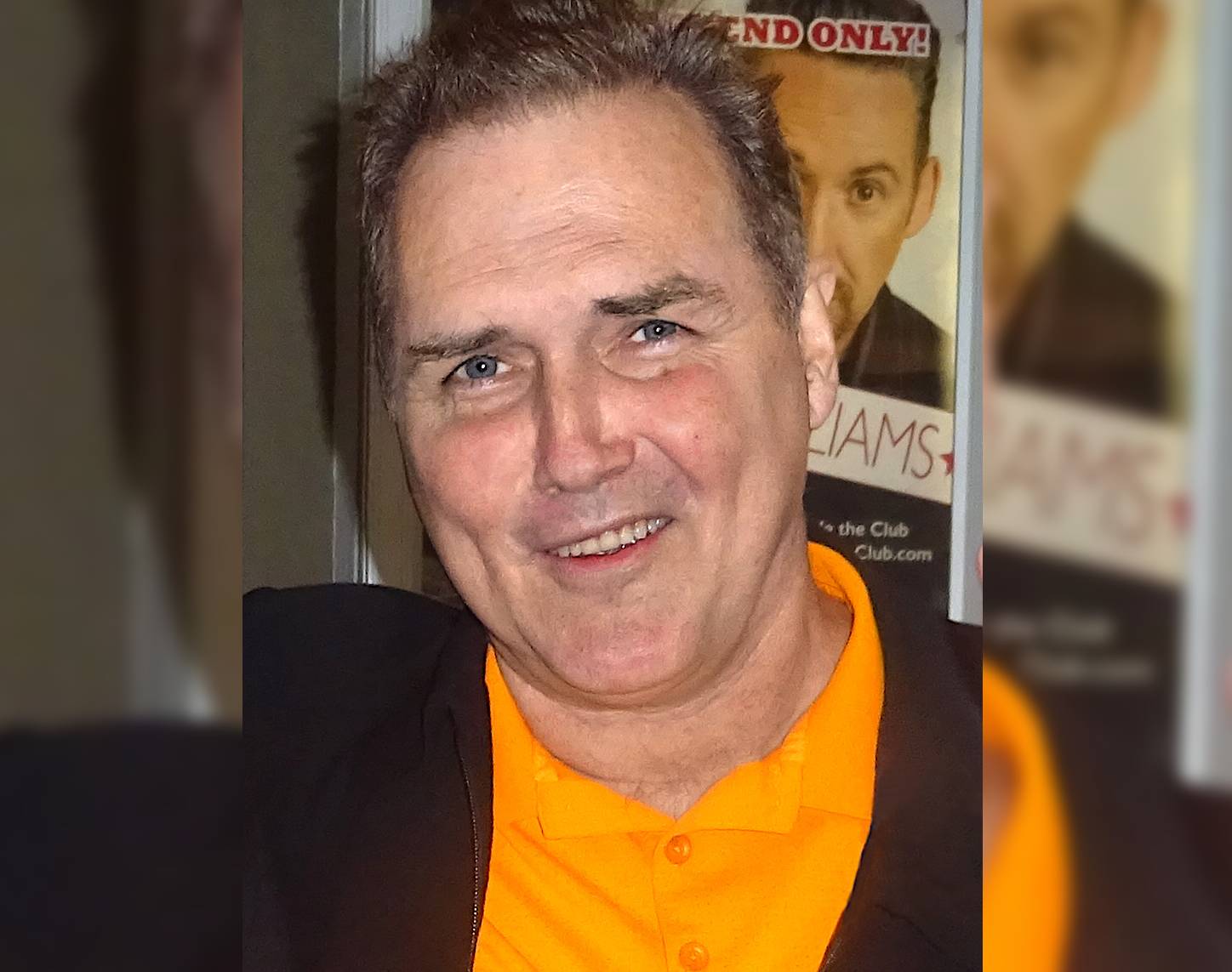 Norm Macdonald in orange t-shit