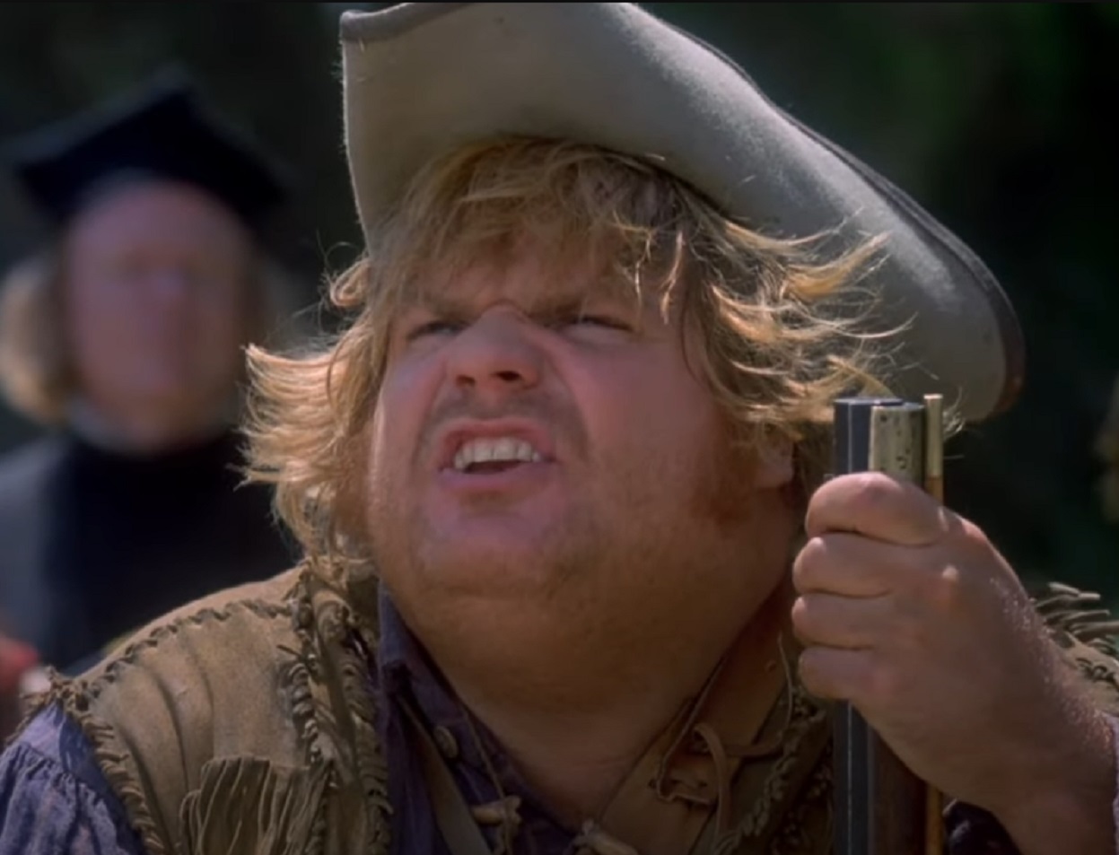 Screenshot of Chris Farley from - Almost Heroes (1998)