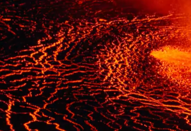 Screenshot from the TV show Into the Inferno (2016)