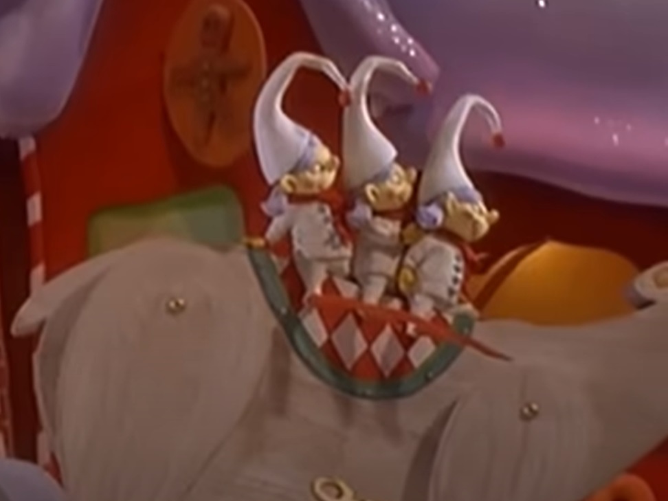 A visually captivating still taken from a pivotal moment in the animated film The Nightmare Before Christmas (1993)