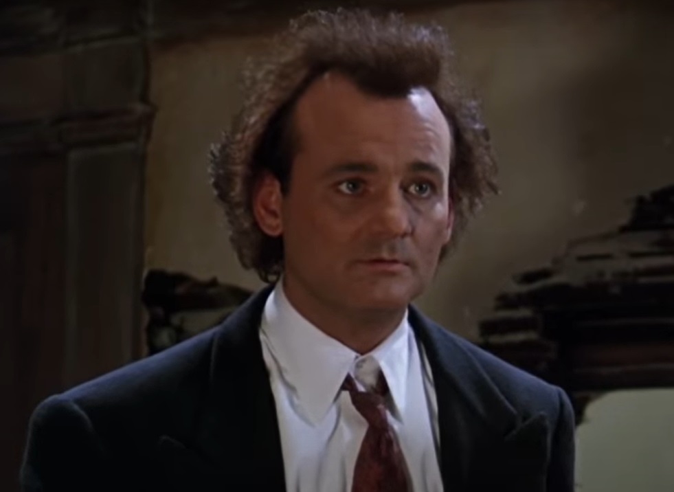 A visually captivating still taken from a pivotal moment in the film Scrooged (1988)