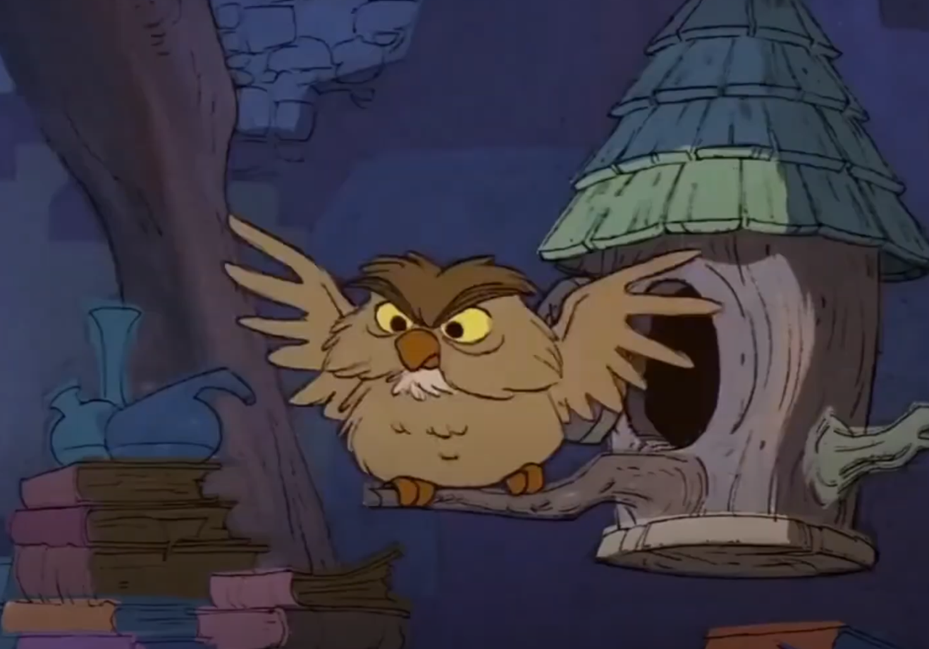 Screenshot of Archimedes from - The Sword In The Stone (1963)