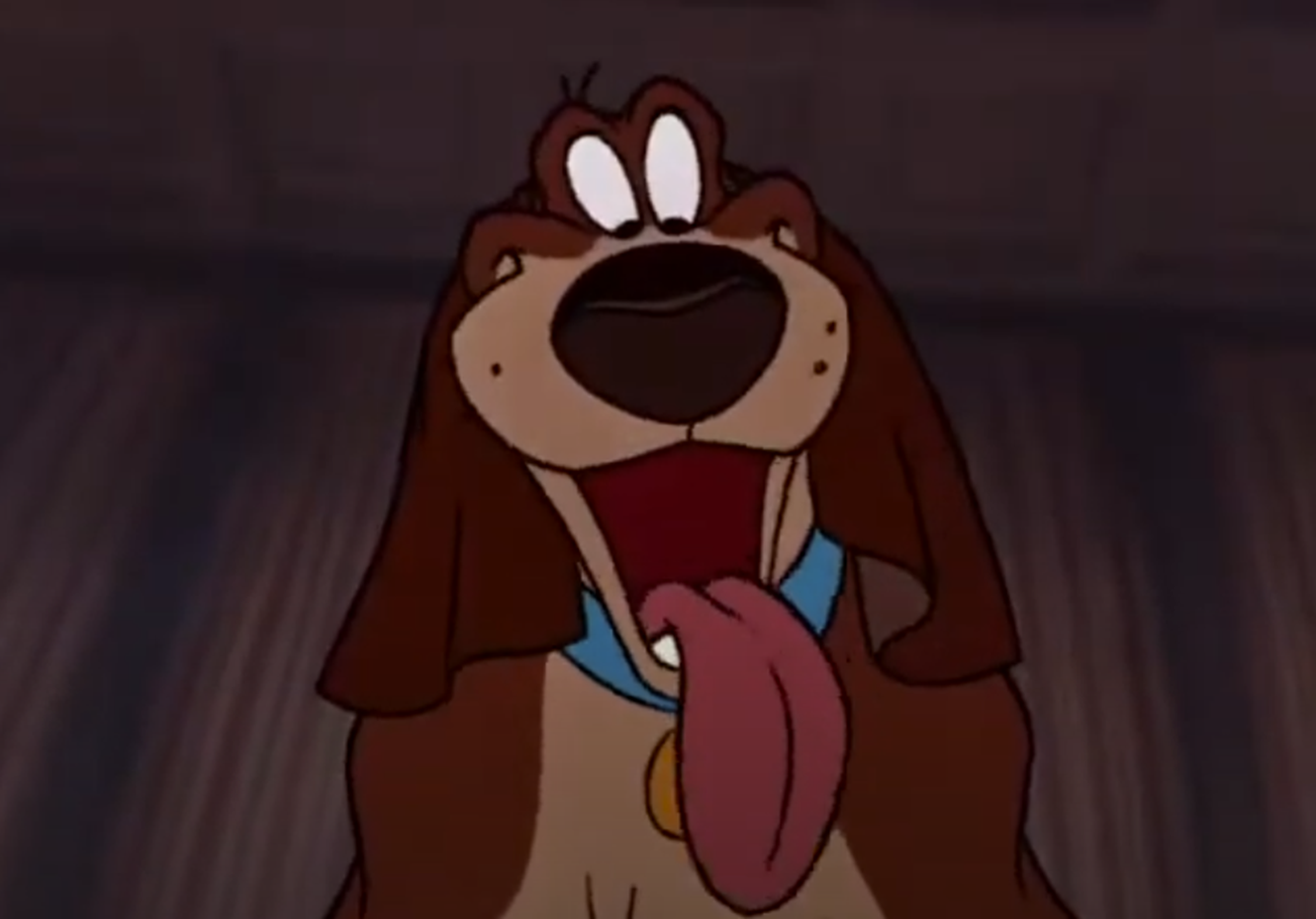 Screenshot of Toby the Basset Hound from - The Great Mouse Detective (1986)