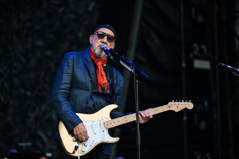 Portrait Photo of Pete Townshend Performing on Stage