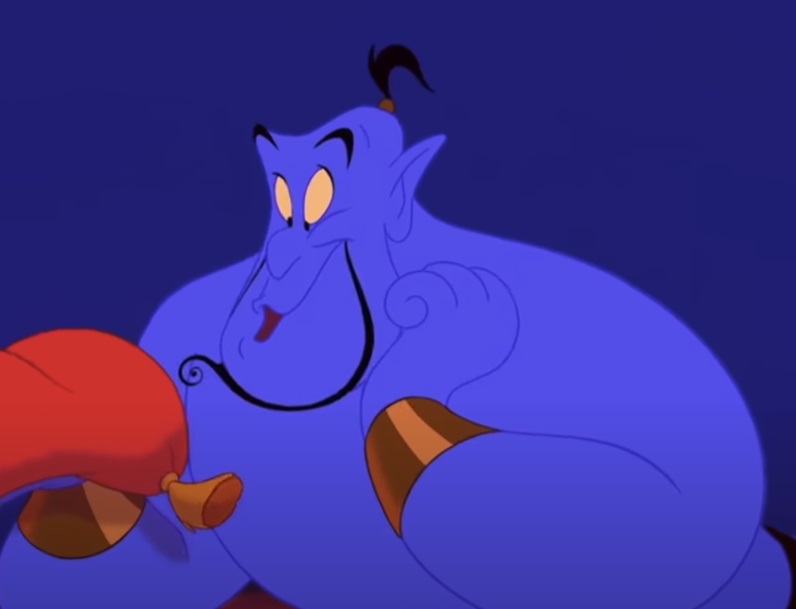 Screenshot from the animated film Aladdin (1992)