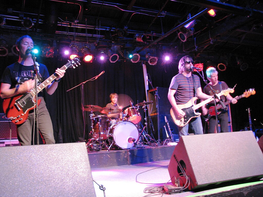 American band Fastball performing on stage in 2008