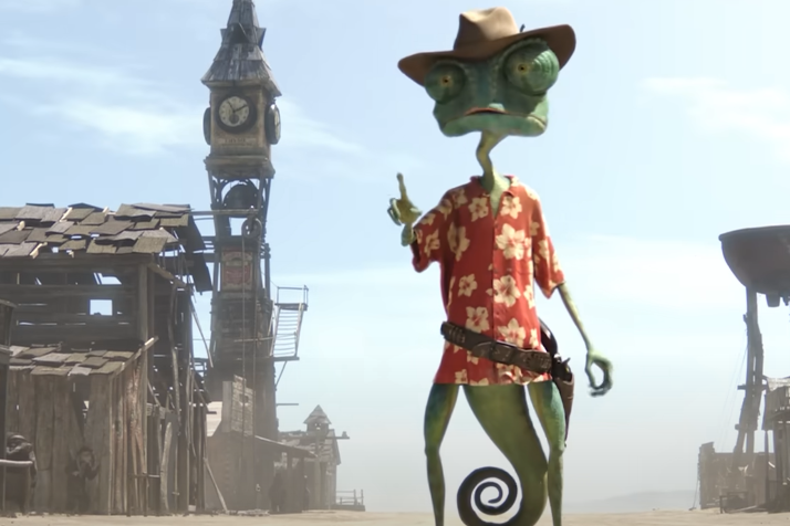 Screenshot of the animated movie Rango