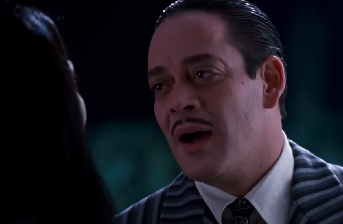 A screenshot of the movie The Addams Family