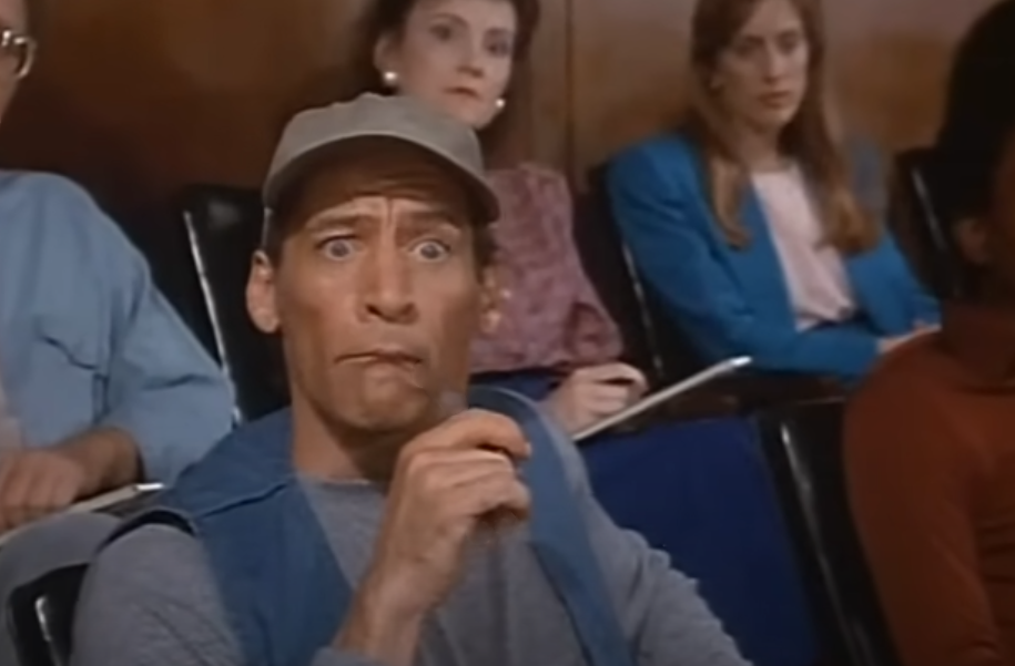 A screenshot of the movie Ernest Goes to Jail