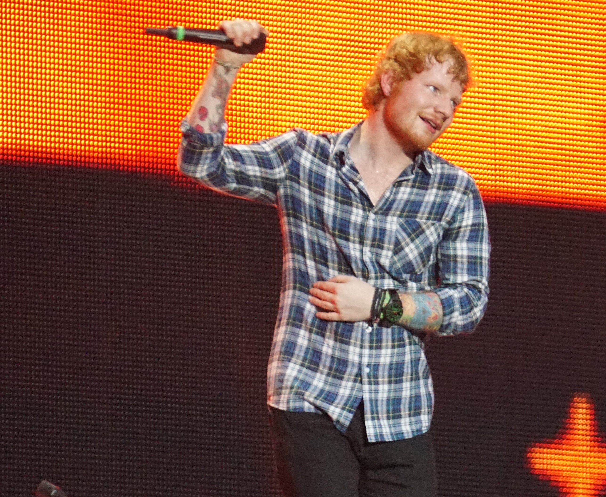 Ed Sheeran on stage