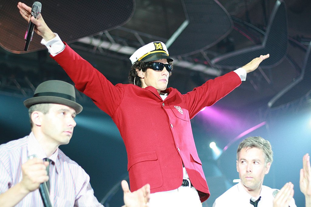 Mike D, Adrock, MCA of the Beastie Boys Performing in Barcelona