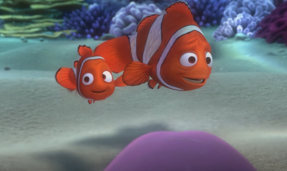 Screenshot  of the animated movie Finding Nemo (2003)