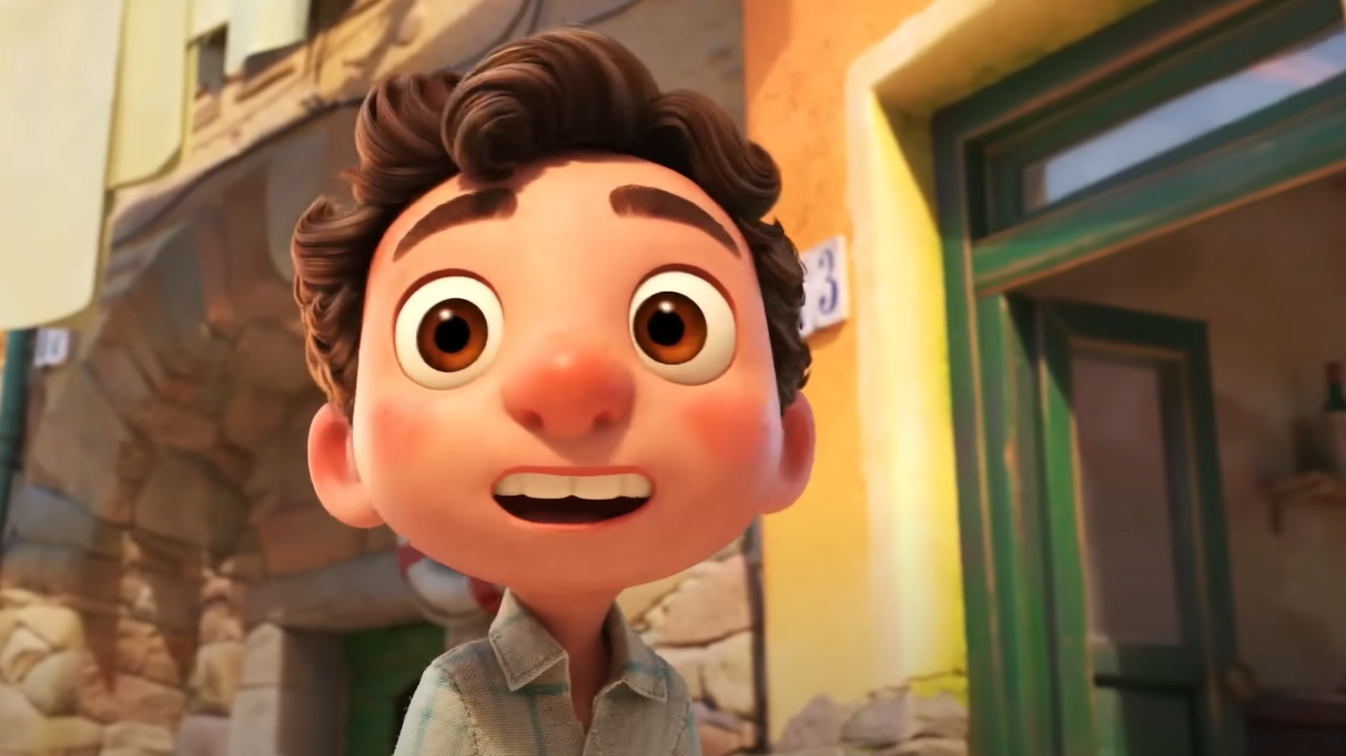 Screenshot of the animated movie Luca (2021)