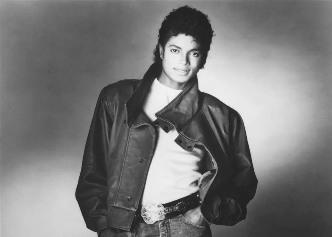 Grayscale Portrait Photo of Michael Jackson in a a black jacket