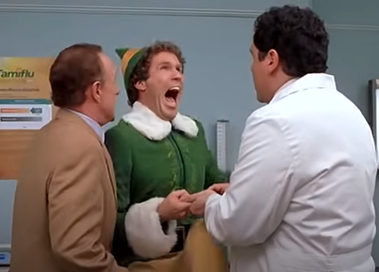 Screenshot of Will Ferrell , James Caan and Jon Favreau from - ELF (2003)