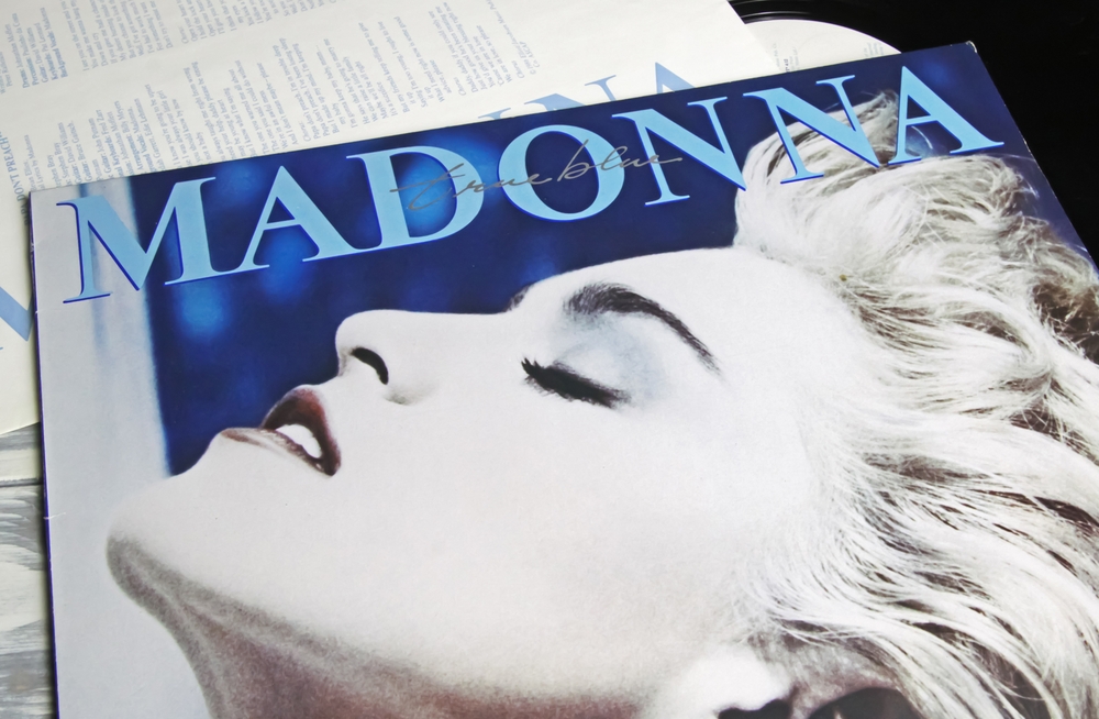 Madonna vinyl record cover True Blue