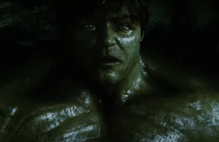 Screenshot of the movie The Incredible Hulk
