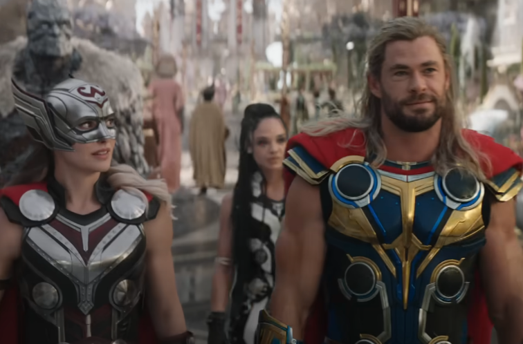Screenshot of the movie Thor: Love and Thunder