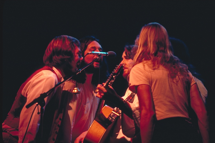Photo of The British rock group Supertramp Performing on stage