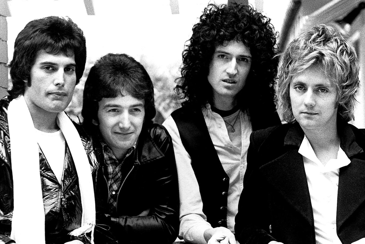 Portrait Photo of the Members of the Musical band Queen circa 1977