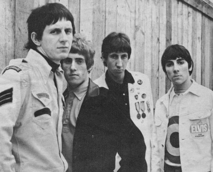 Grayscale Photo of The English rock band the Who, pictured in 1965