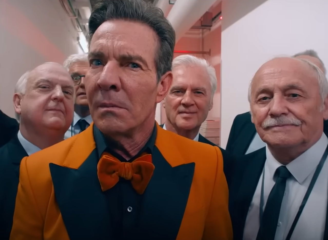 Screenshot of Dennis Quaid from - The Substance (2024)