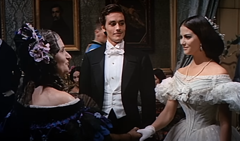 A screenshot from the movie The Leopard