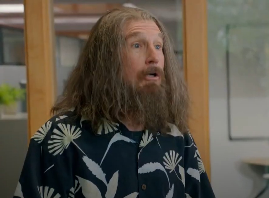 A visually captivating still taken from a pivotal moment in the film Clear History (2013)