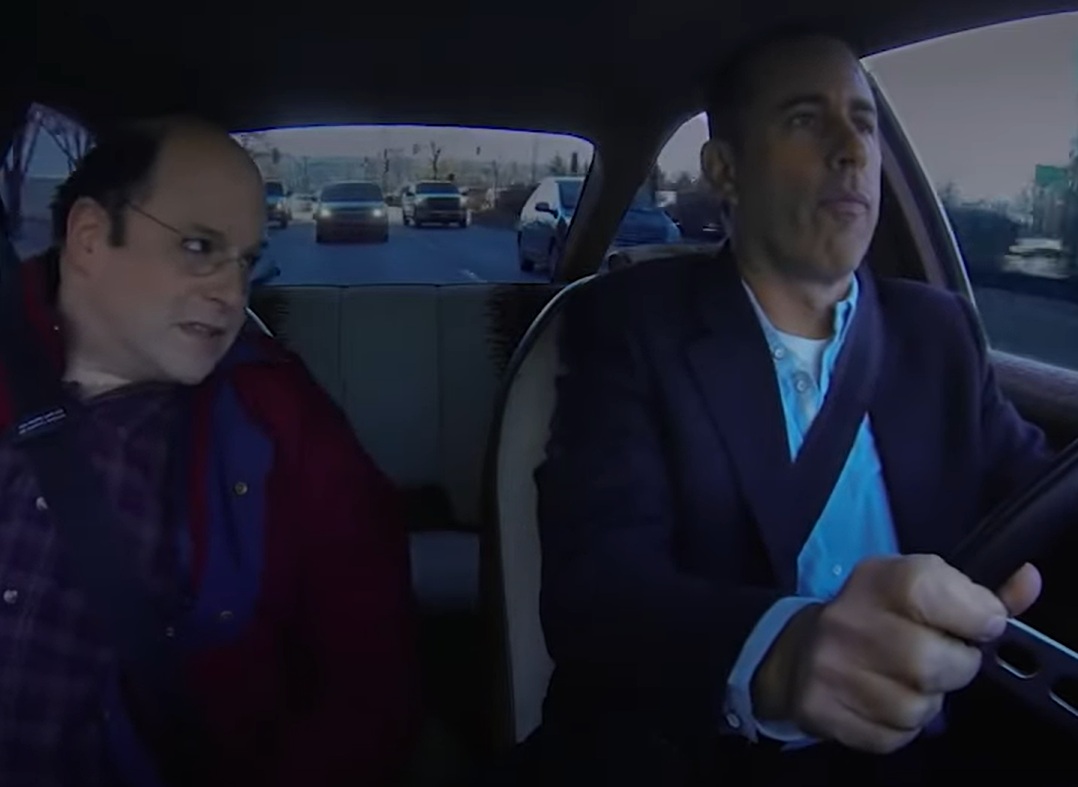 A visually captivating still taken from a pivotal moment in the American television talk show Comedians in Cars Getting Coffee (2012-2019)