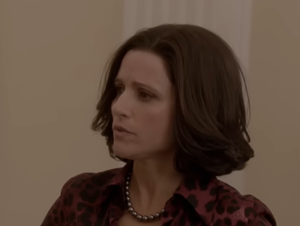 A visually captivating still taken from a pivotal moment in the television series Veep (2012-2019)
