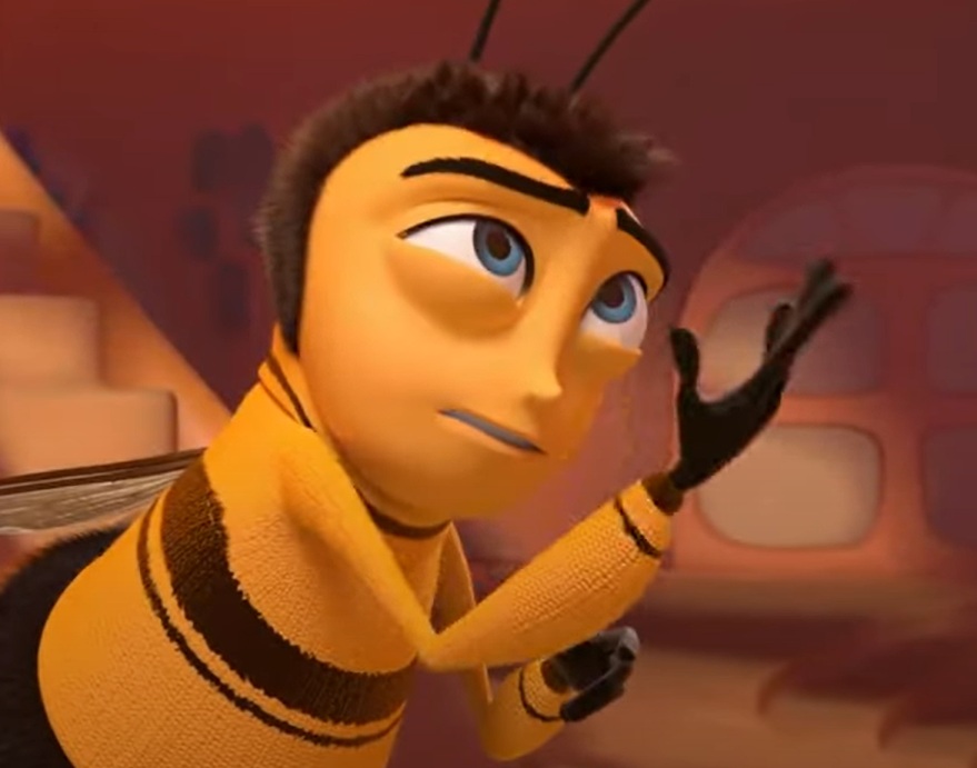 A visually captivating still taken from a pivotal moment in the animated film Bee Movie (2007)