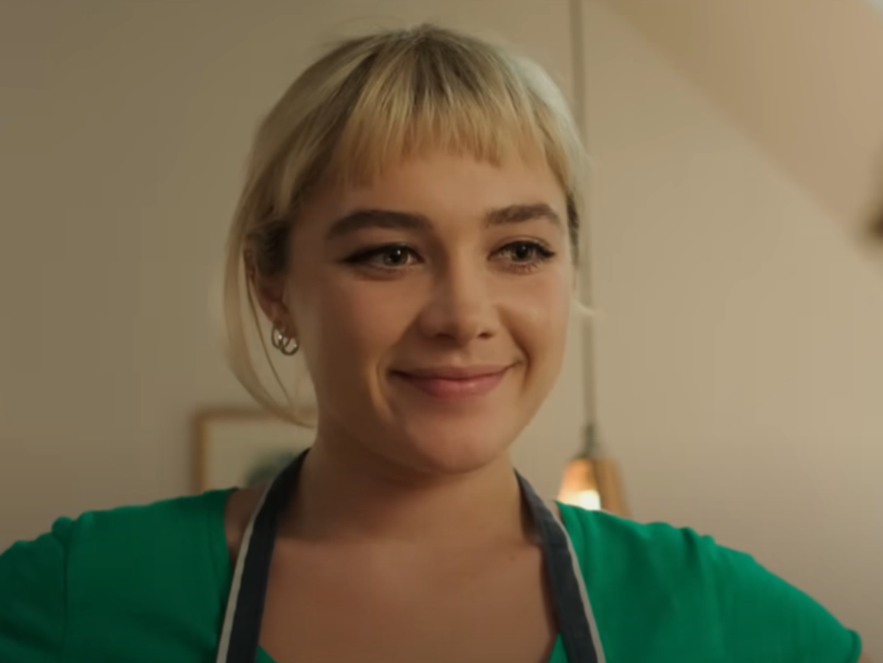 Screenshot of Florence Pugh from - We Live In Time (2024)