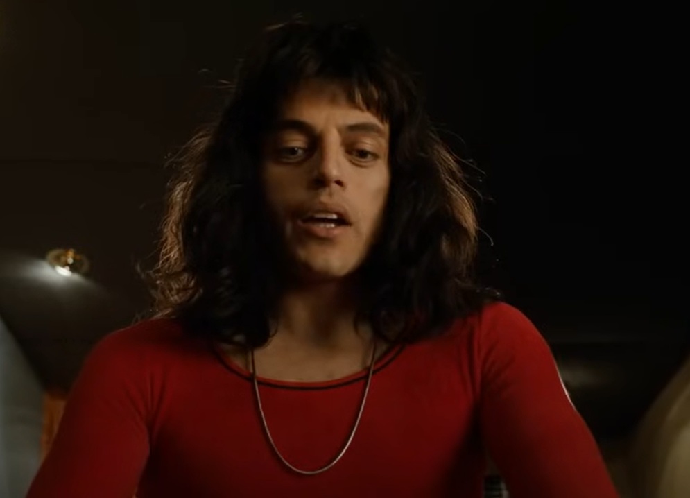 A visually captivating still taken from a pivotal moment in the film Bohemian Rhapsody (2018)
