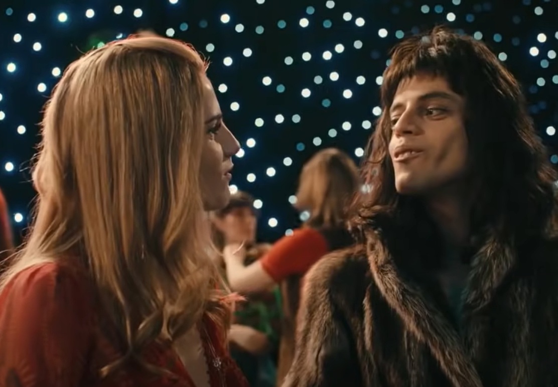 A visually captivating still taken from a pivotal moment in the film Bohemian Rhapsody (2018)