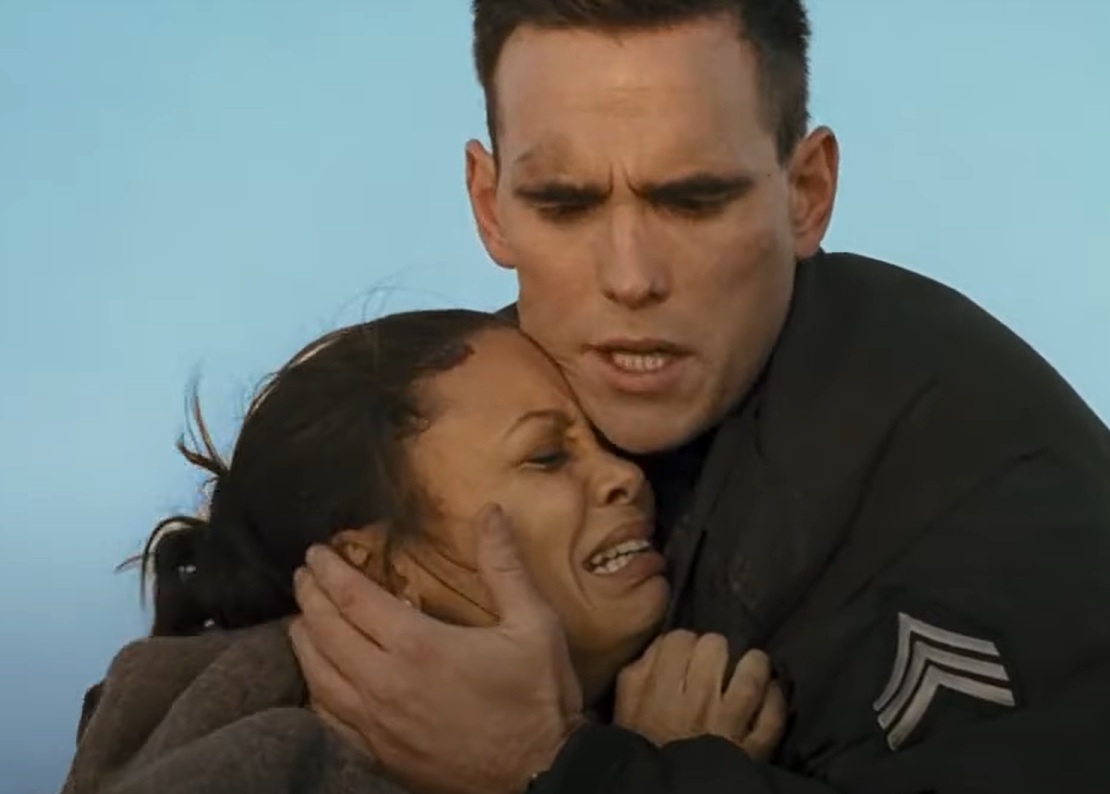 A visually captivating still taken from a pivotal moment in the film Crash (2004)