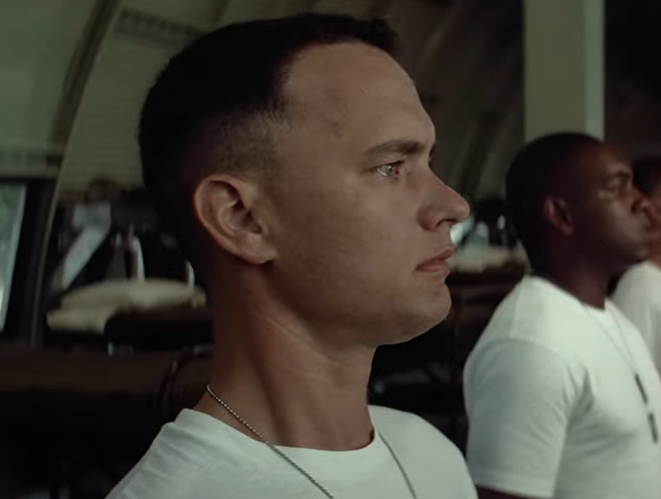 A visually captivating still taken from a pivotal moment in the film Forrest Gump (1994)