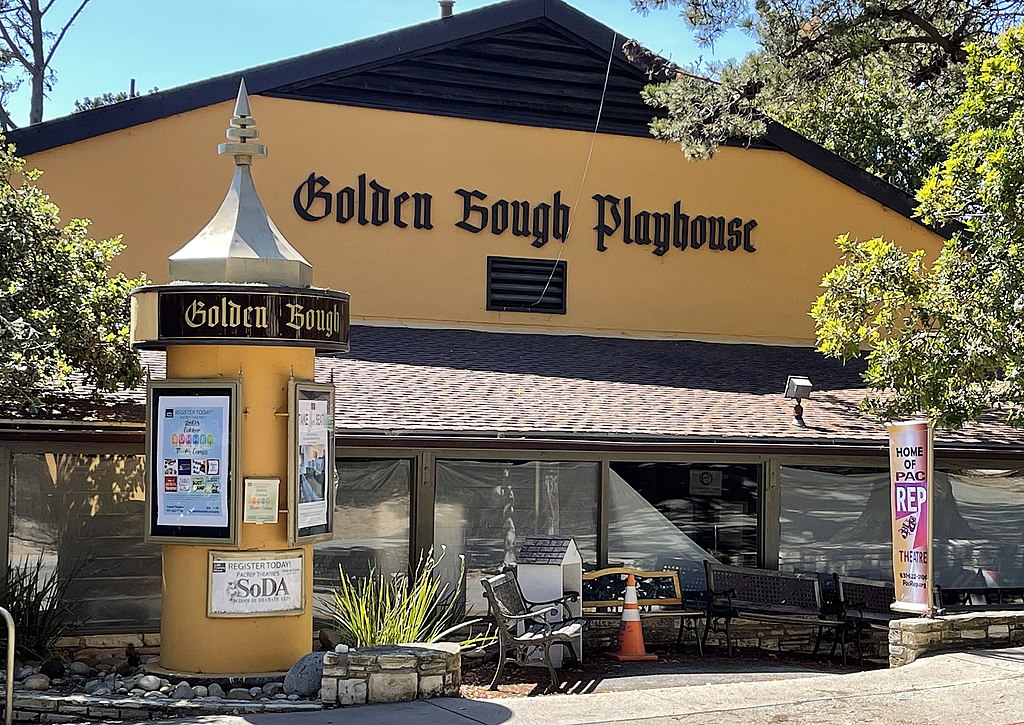 Golden Bough Playhouse, a historic theater nestled in a picturesque setting
