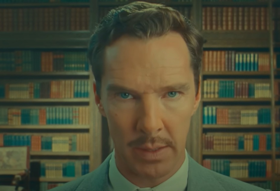 A visually captivating still taken from a pivotal moment in the film The Wonderful Story of Henry Sugar (2023)