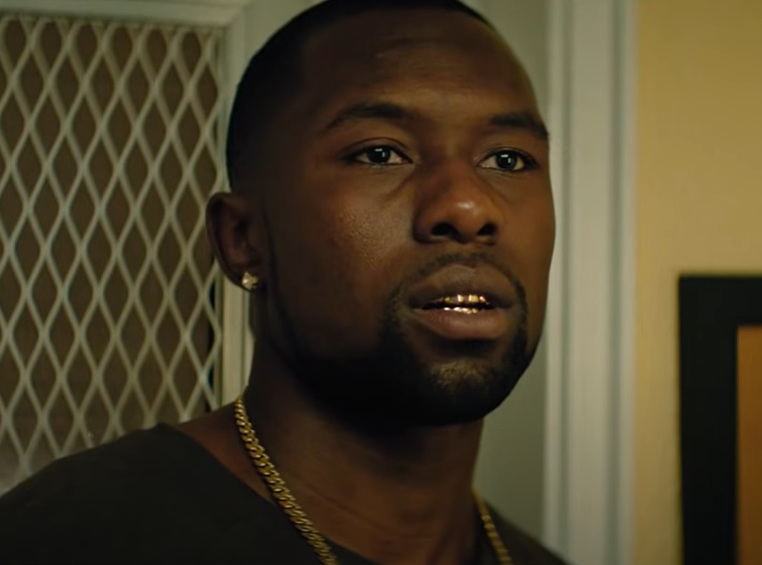 A visually captivating still taken from a pivotal moment in the film Moonlight (2016)